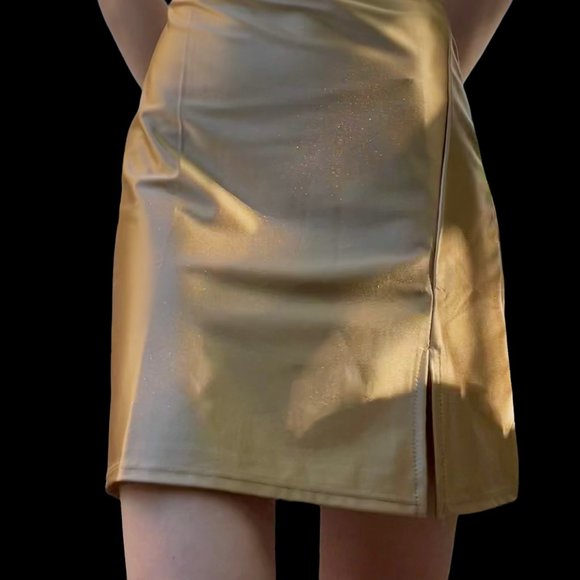 Gold Mini Dress - Picture 5 of 6
